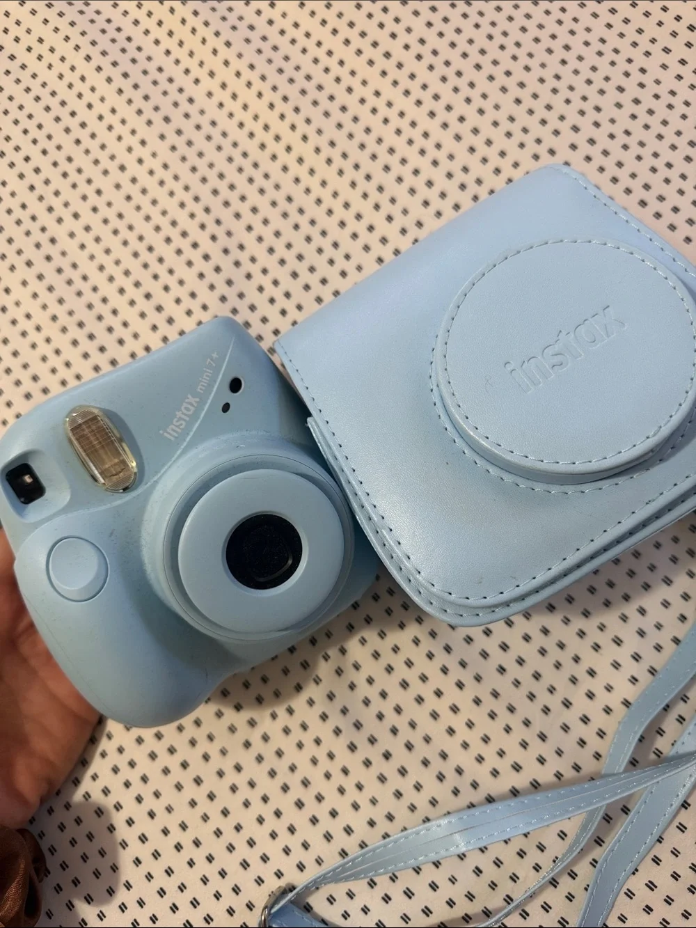 Fujifilm Instax Mini 7+ Camera and Case